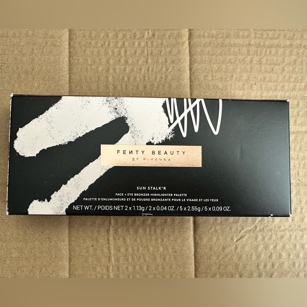 Fenty Sun Stalk'R Face and Eye Bronzer and Highlighter Palette NEW IN BOX RARE